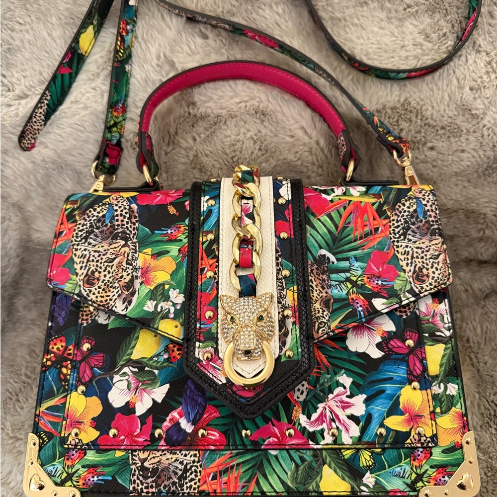 Bold Feline Satchel Bag